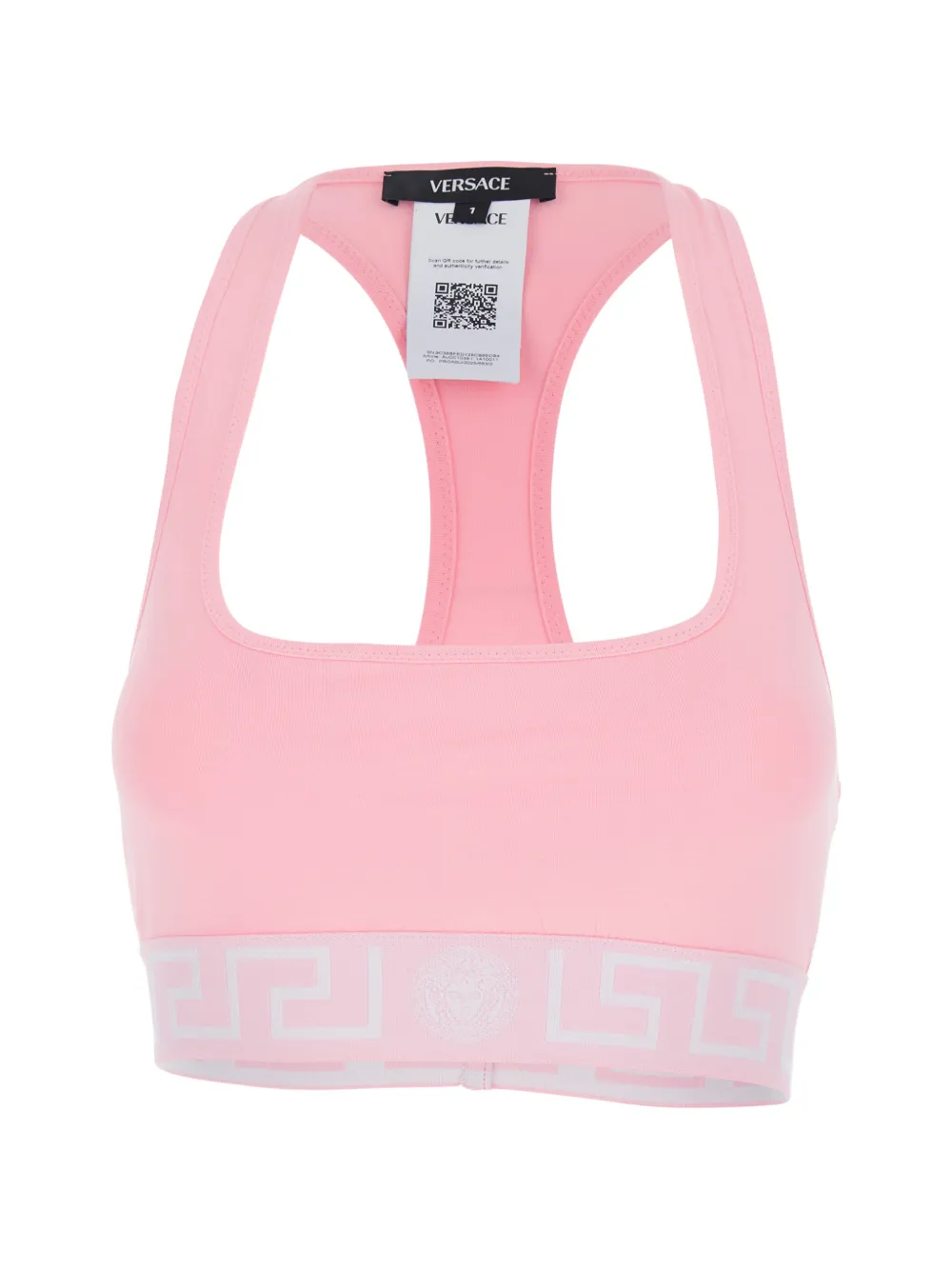 Versace logo-detail bra - Rosa