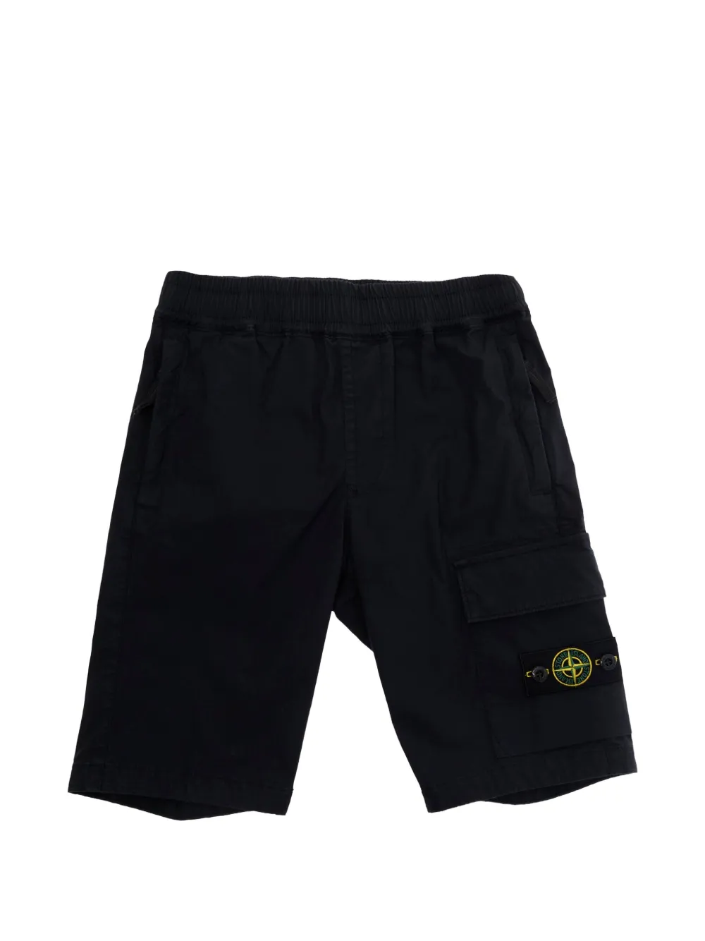 Stone Island Junior cargo appliqué shorts - Blau