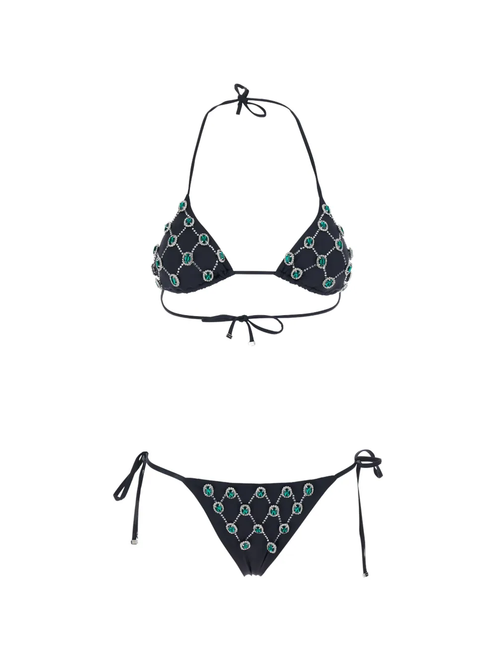 VENUJA jewelled bikini set - Nero