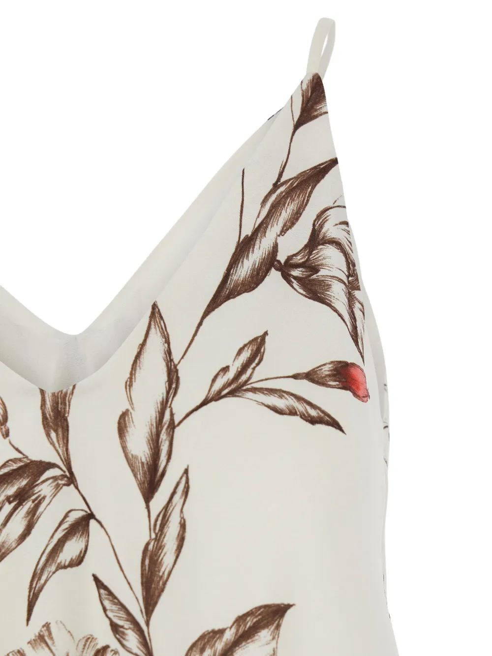 Semicouture Floral-print Sleeveless Top - White 