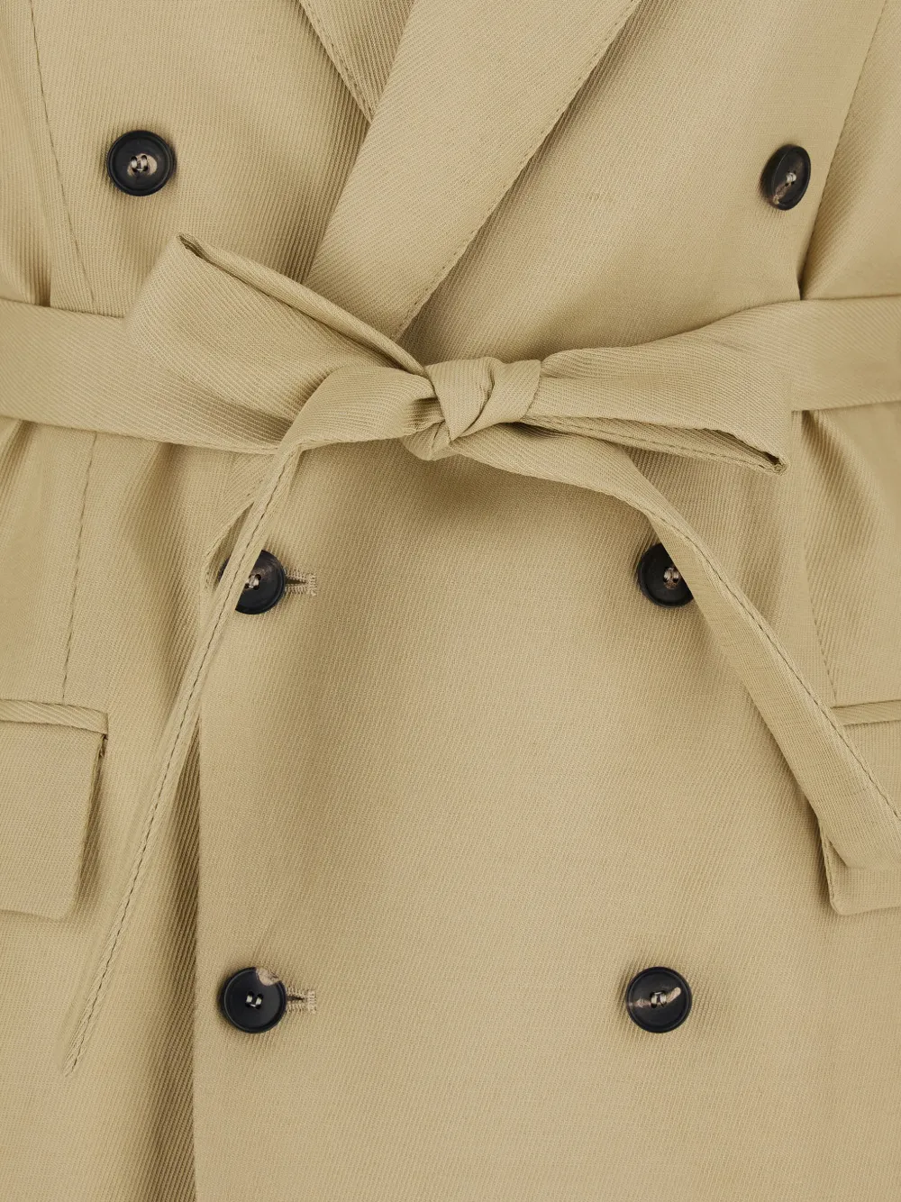 Frost Belted Double-Breasted Blazer