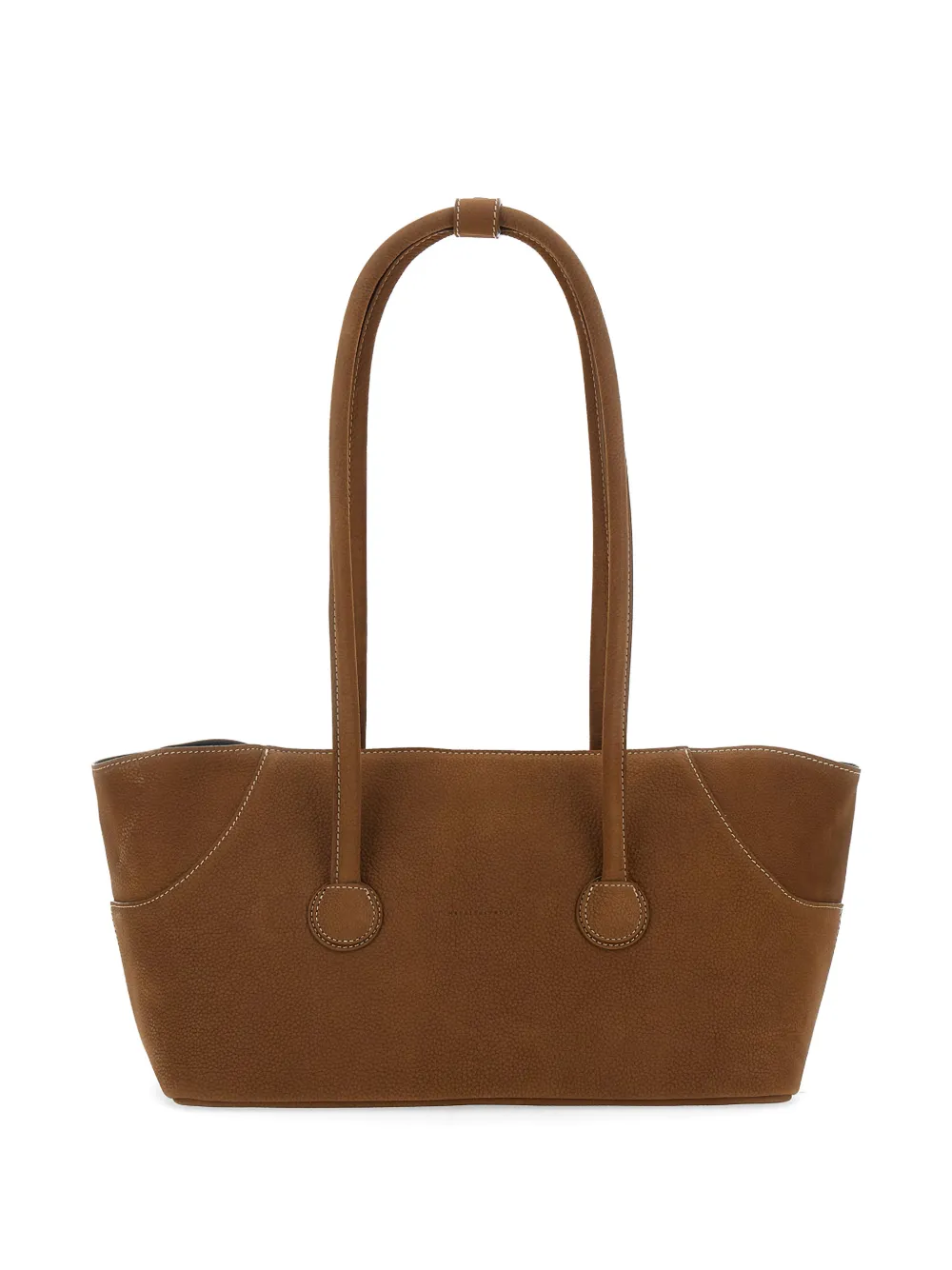Marge Sherwood Leren schoudertas Beige