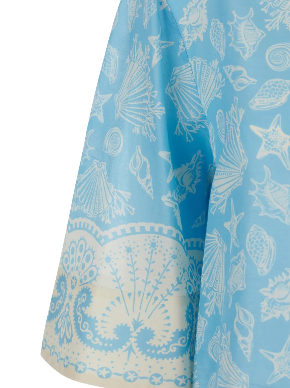  Mantero 1902 Shell Print Shirt - Blue 