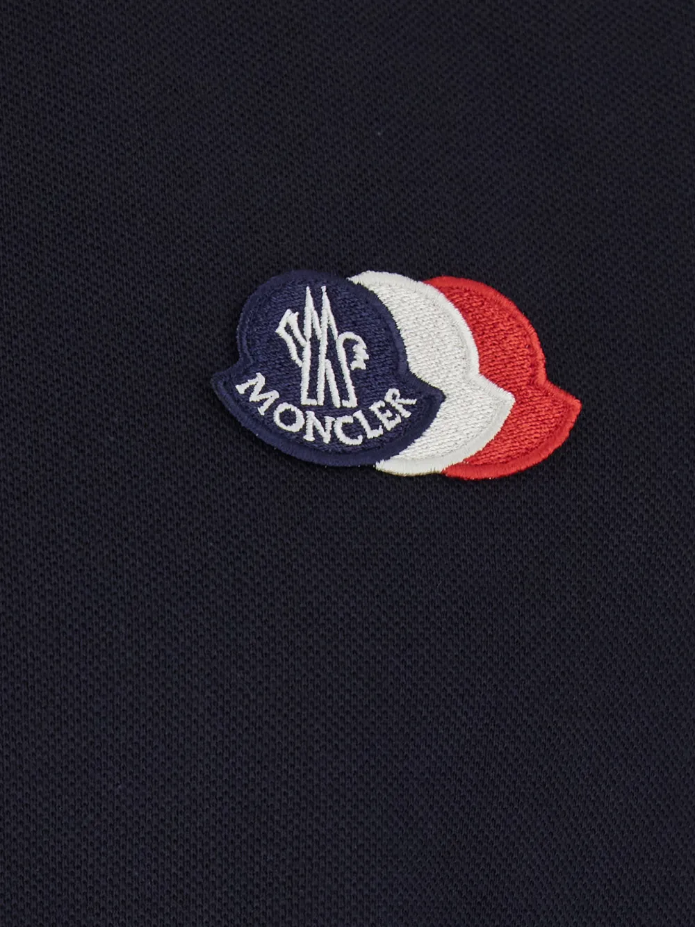 Moncler Poloshirt met logopatch Blauw