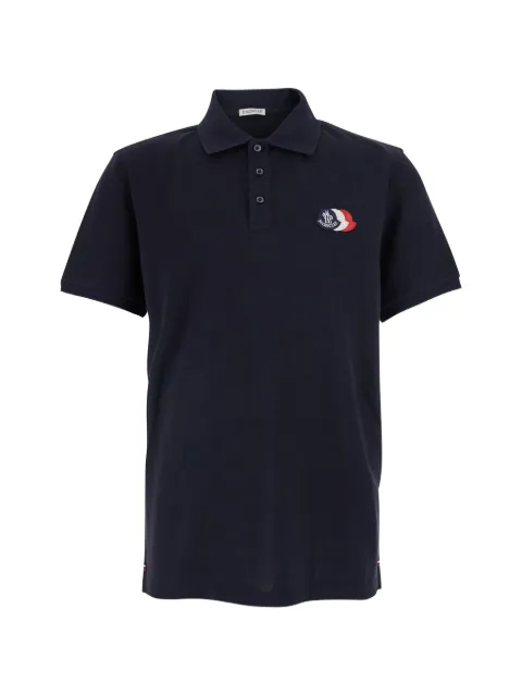 Moncler logo-patch polo shirt