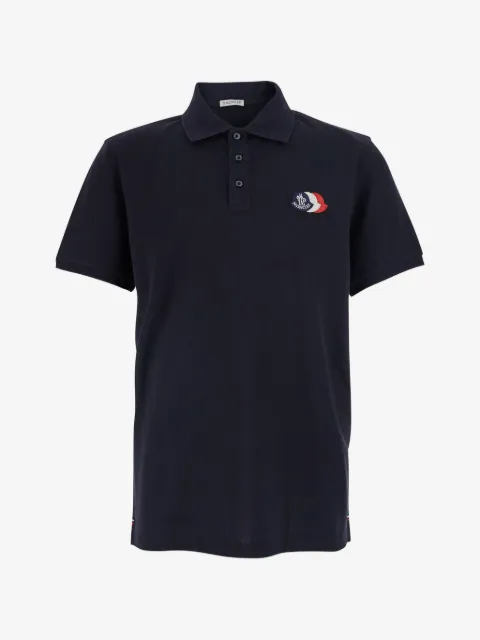 Moncler logo-patch polo shirt