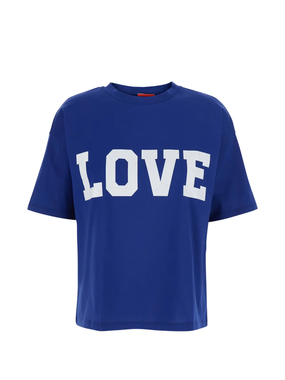 Merci graphic-detail cotton T-shirt - Blu