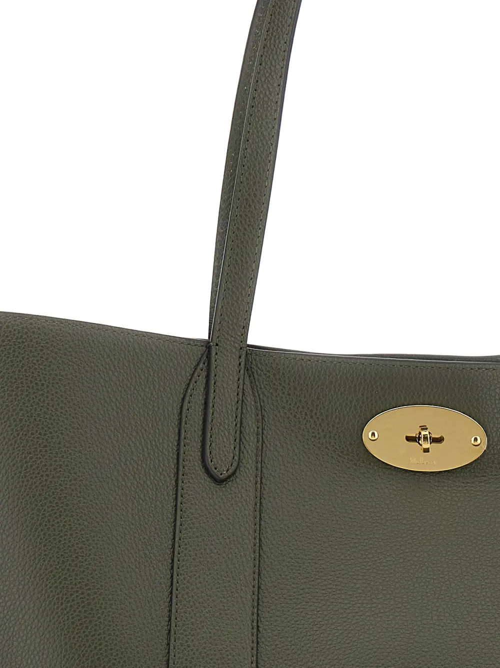 Mulberry Bayswater Turnlock-fastening Leather Tote Bag In Green