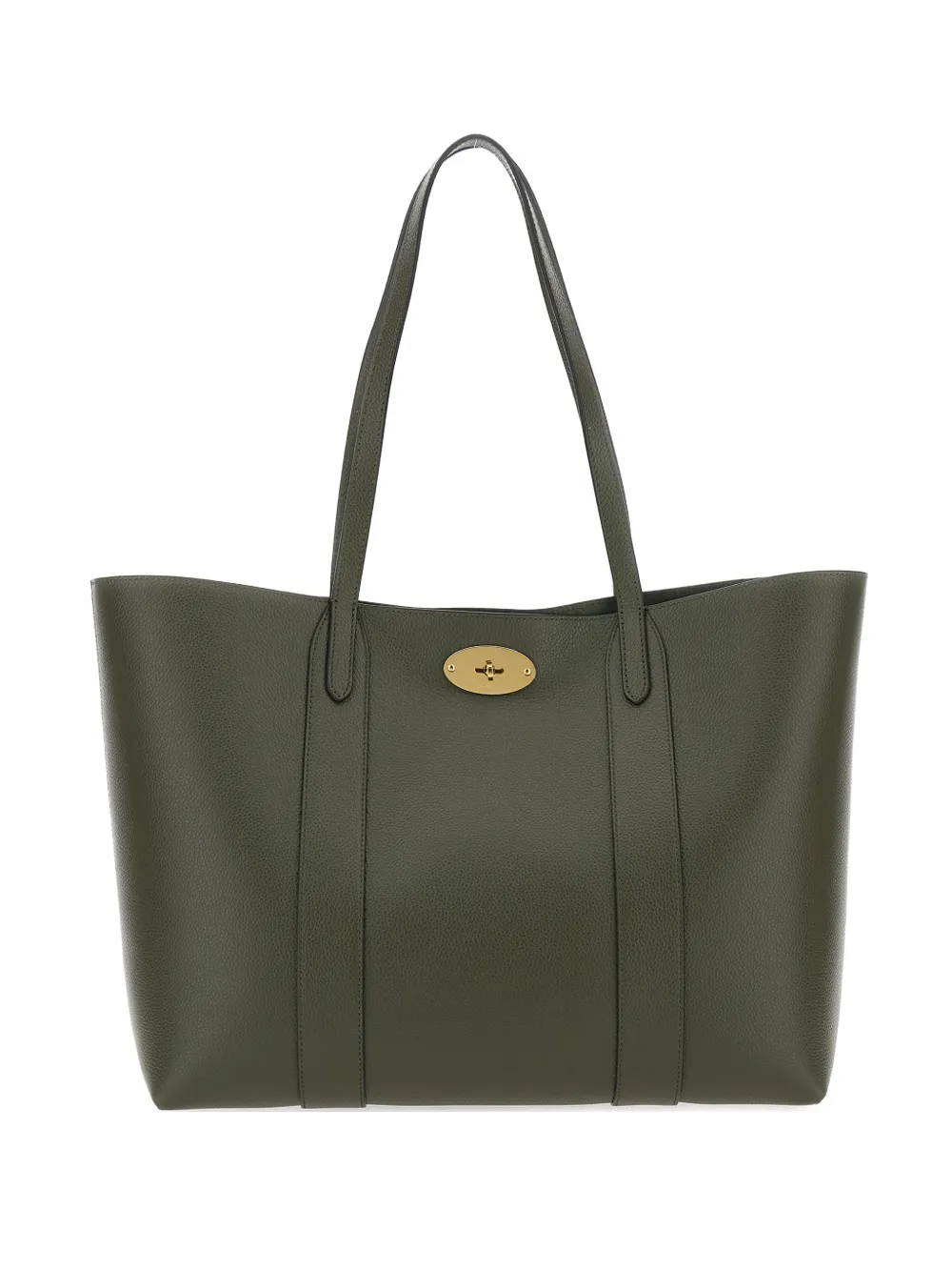 Mulberry Bayswater Turnlock-fastening Leather Tote Bag In Green