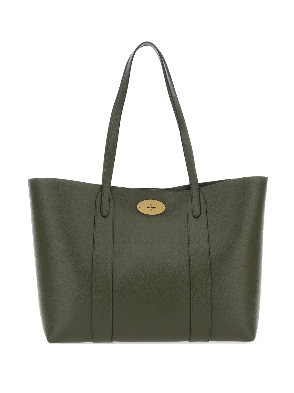 Mulberry Bayswater turnlock-fastening leather tote bag - Verde