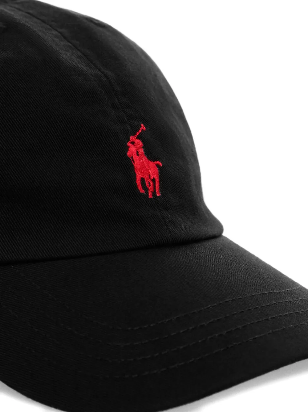 POLO RALPH LAUREN KIDS embroidered cap hat Zwart