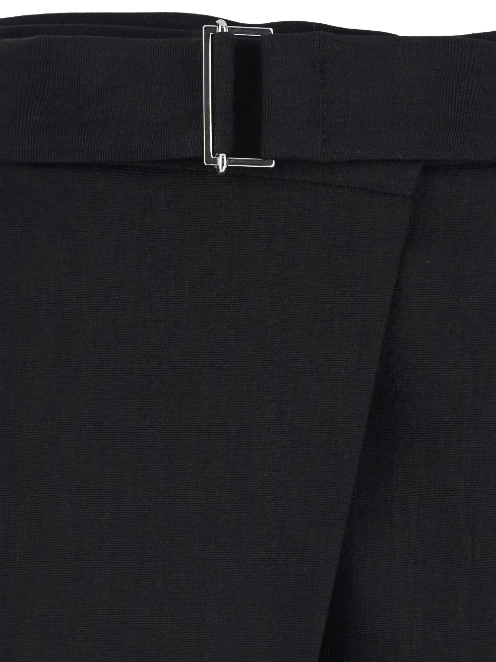  Tela Belted Wrap Midi Skirt - Black 
