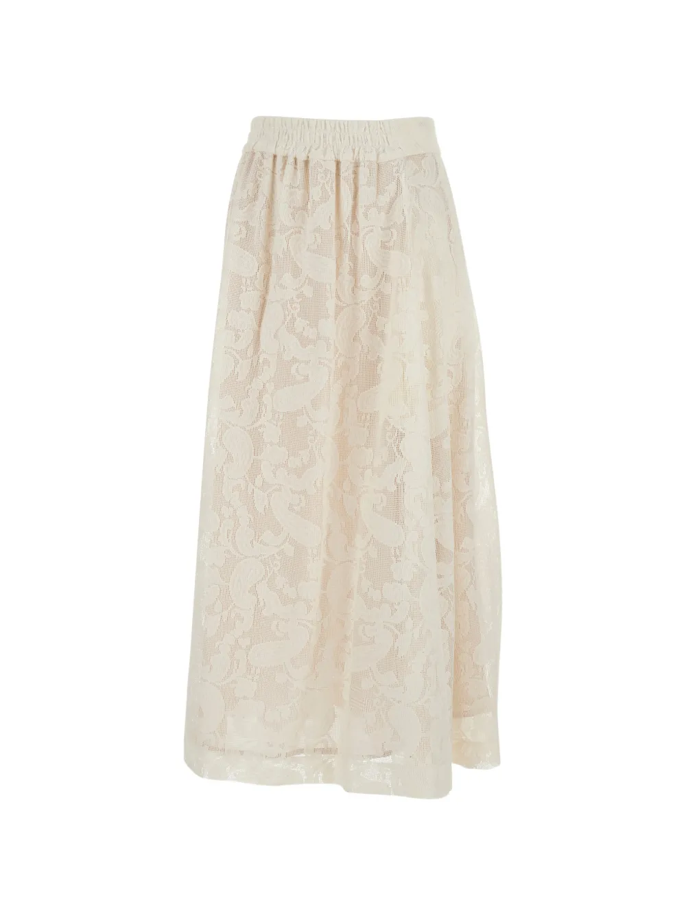 PT Torino lace skirt - Toni neutri