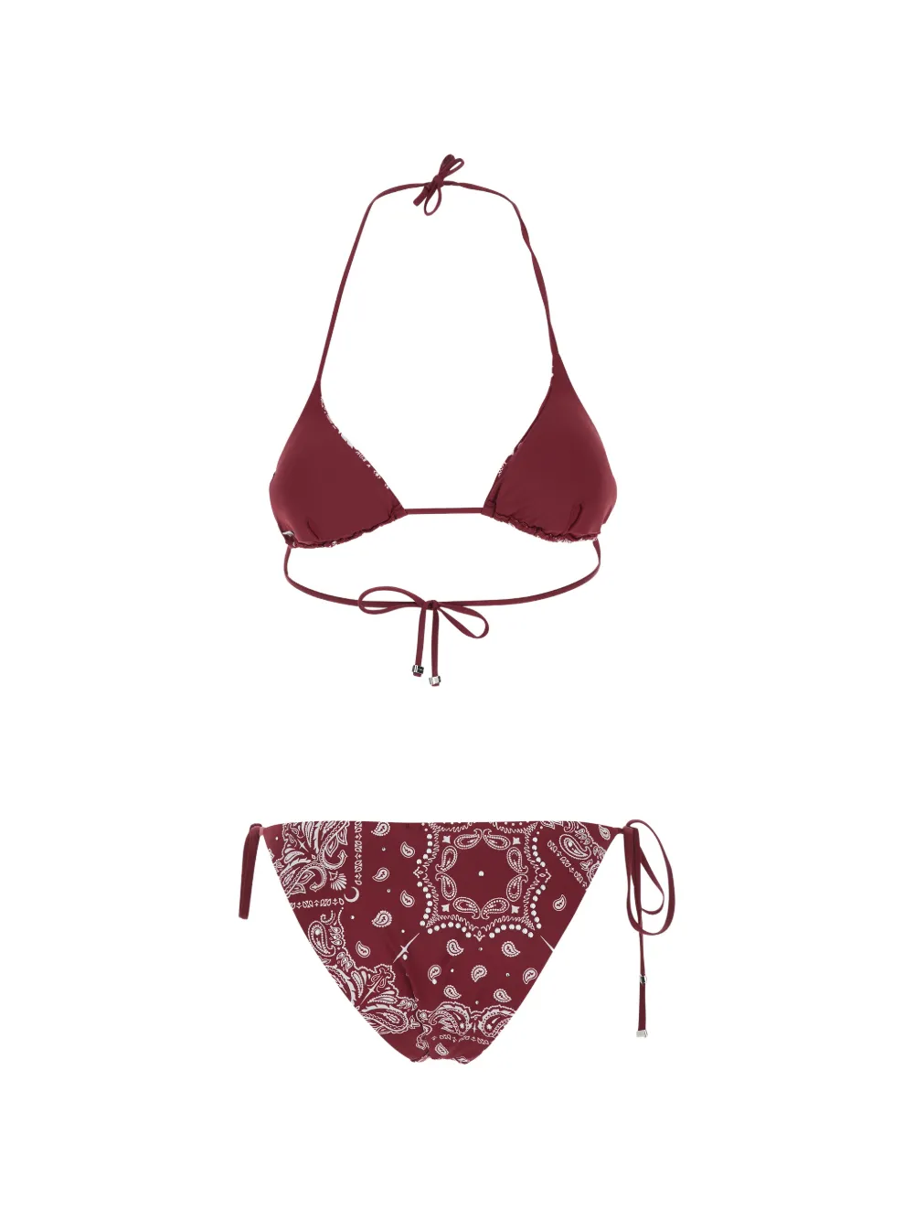  Venuja Printed Embellished Bikini - Red 
