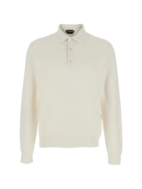 TOM FORD buttoned silk polo shirt