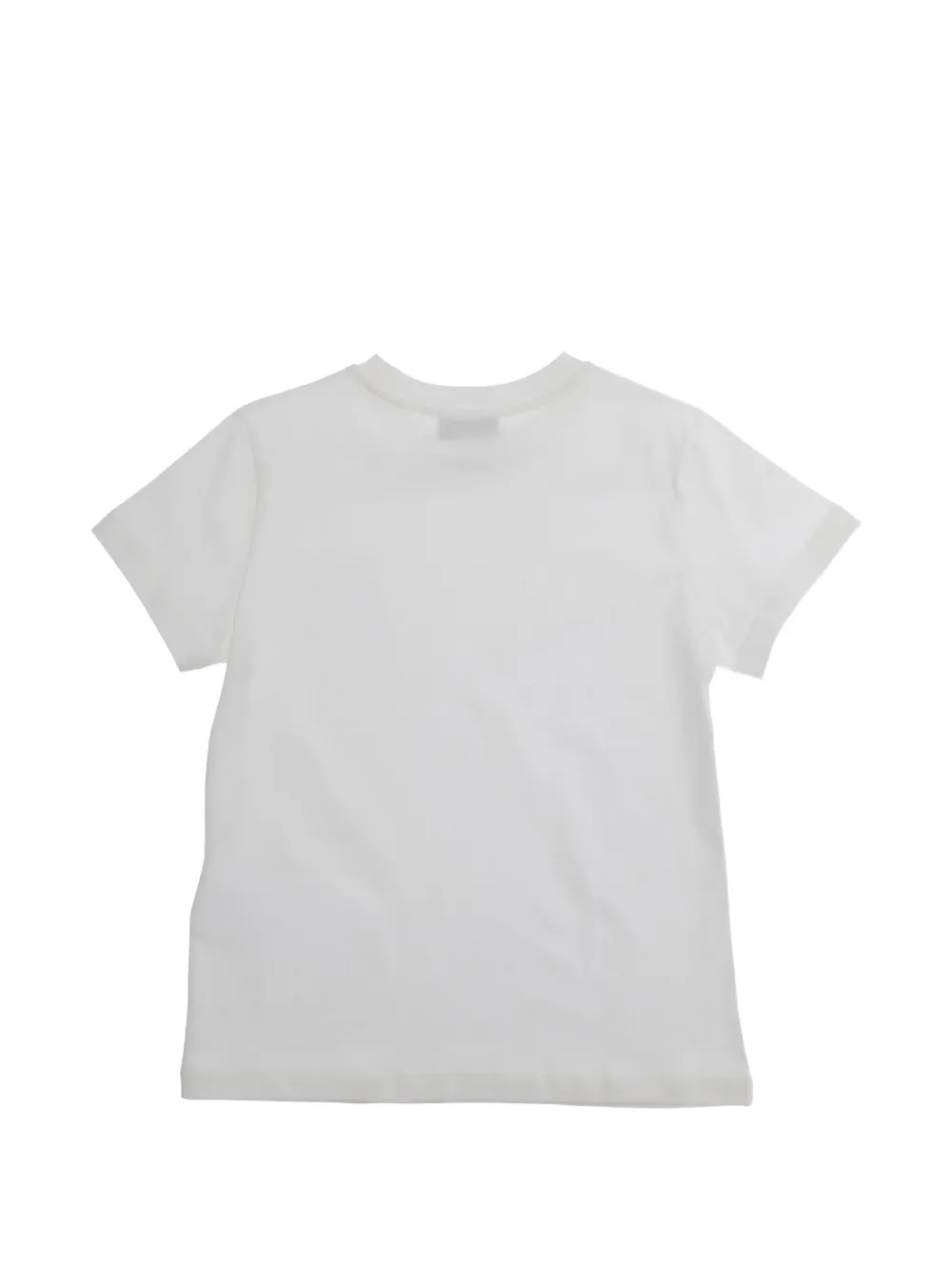 Moschino Kids T-shirt met geborduurde teddybeer Wit