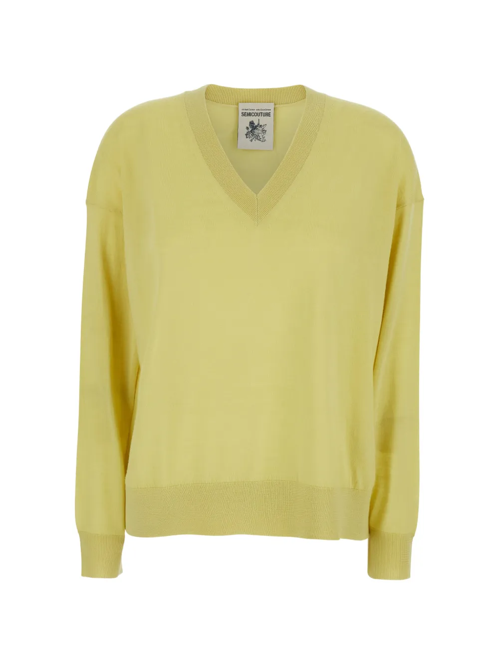 Semicouture V-neck sweater - Giallo