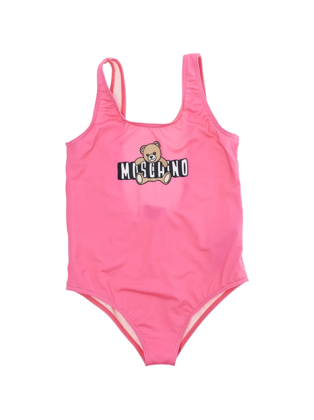 Moschino Kids bear print swimsuit - Rosa