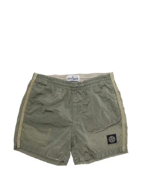 Stone Island Junior logo-patch swim shorts