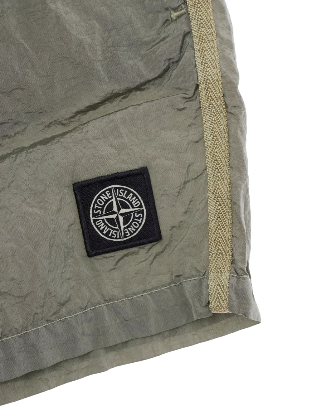  Stone Island Junior Logo-patch Swim Shorts - Green 