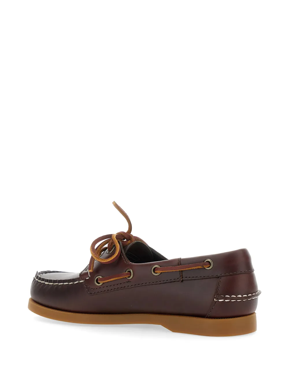 Sebago Docksides Portland Waxed leather boat shoes Bruin