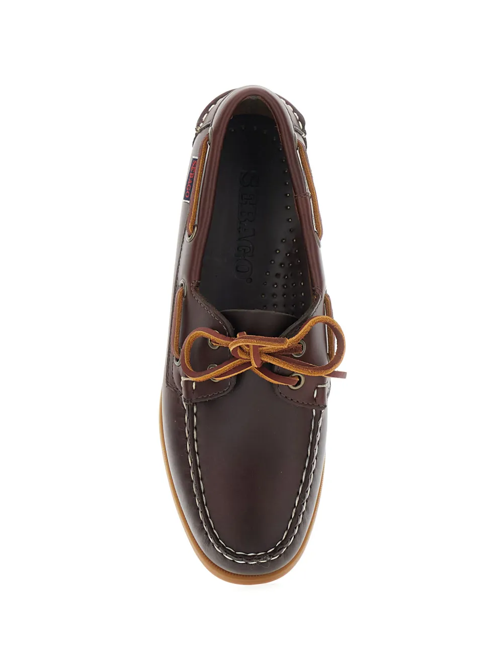 Sebago Docksides Portland Waxed leather boat shoes Bruin