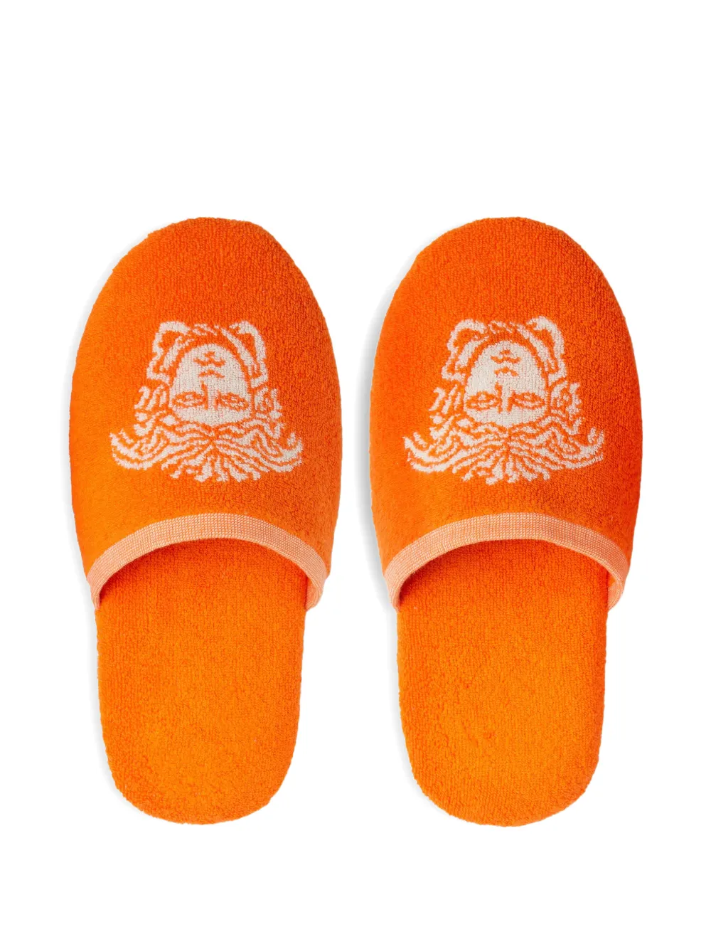 Versace Home Slippers met grafisch detail Oranje