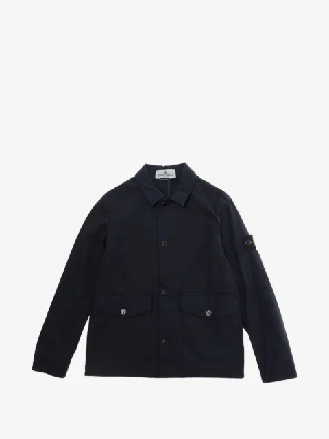 Stone Island Junior veste à détail de patch