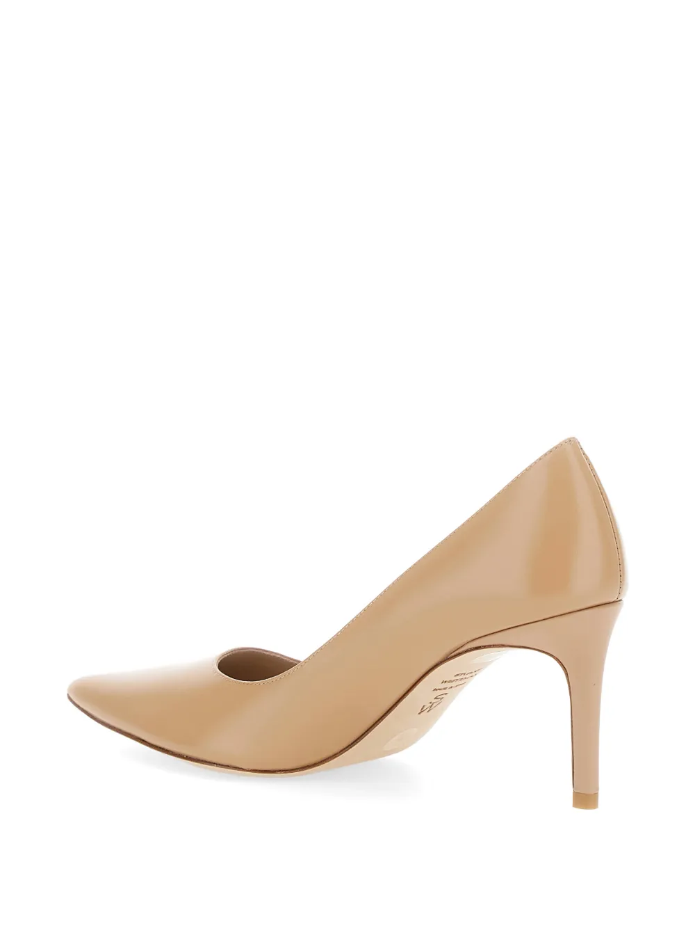 Stuart Weitzman Pumps met puntige neus Beige
