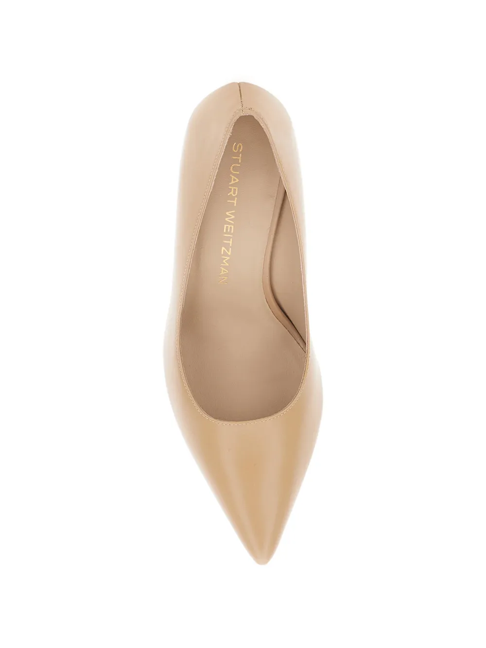 Stuart Weitzman Pumps met puntige neus Beige