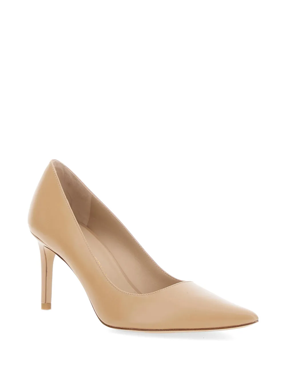 Stuart Weitzman Pumps met puntige neus Beige