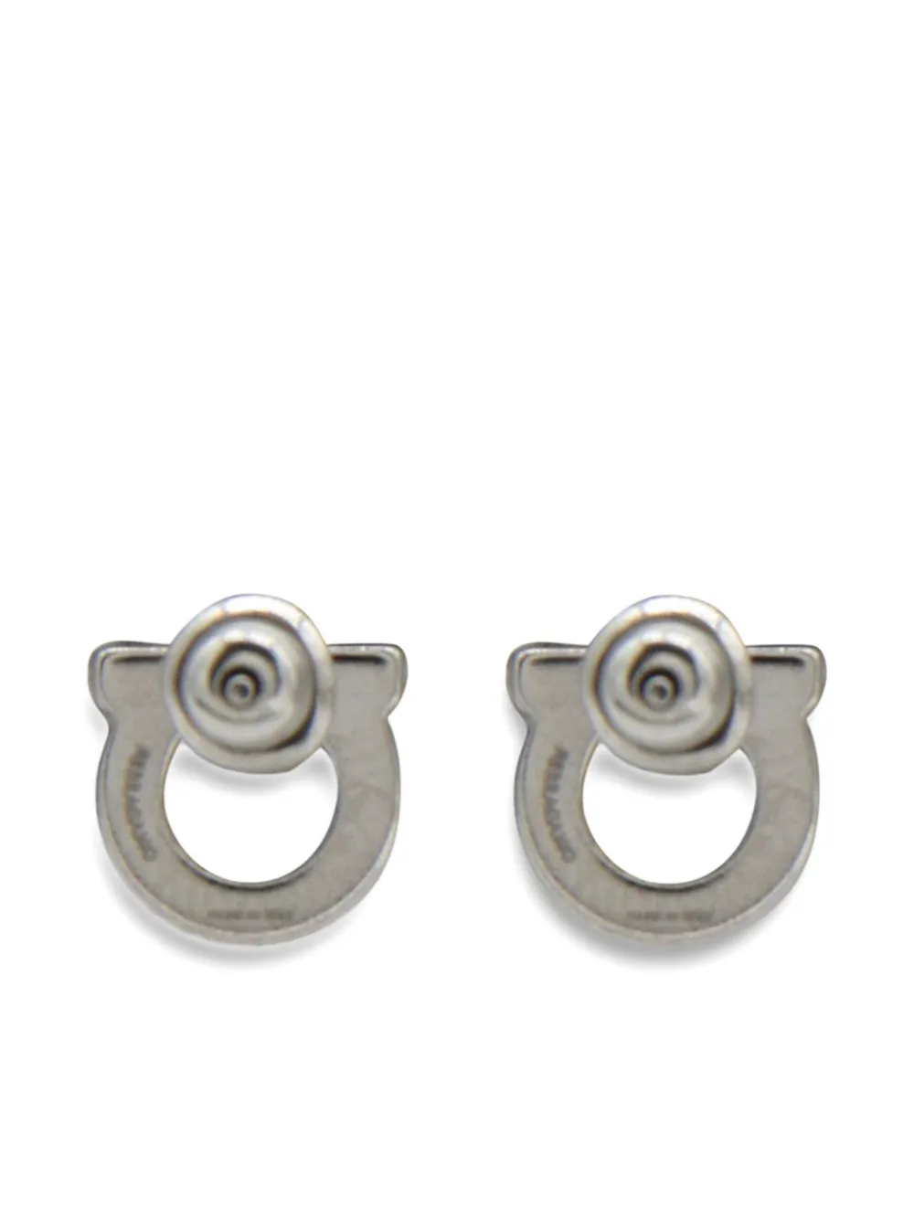 Ferragamo Gancini stud earrings - Zilver