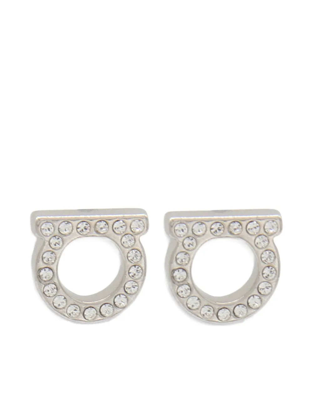 Ferragamo Gancini stud earrings - Argento