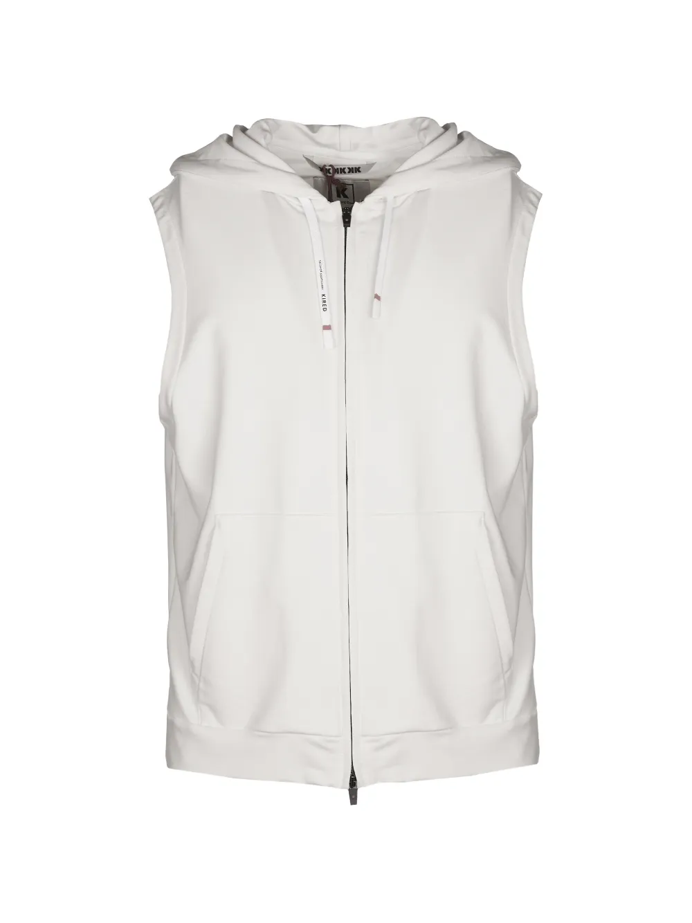 Kired hooded sleeveless gilet - Bianco