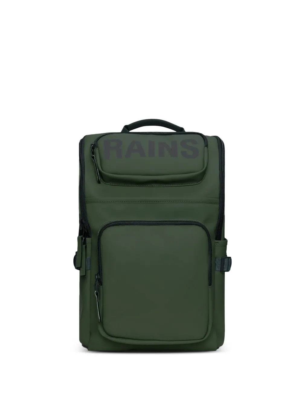 Rains logo-print cargo-pockets backpack - Verde