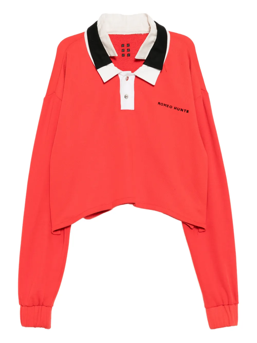 ROMEO HUNTE multi-collared polo shirt - Rosso