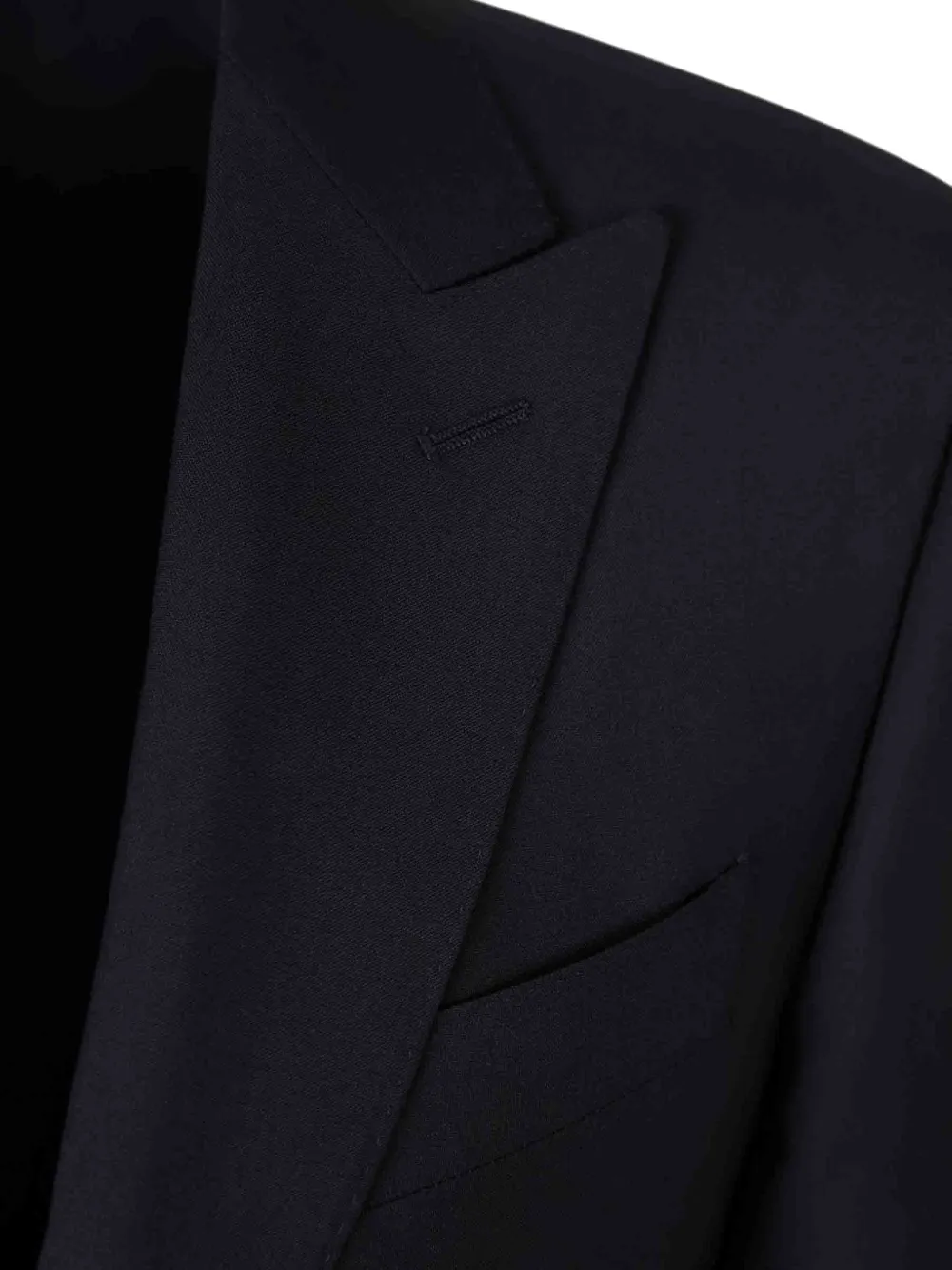 Canali Pak met twee knopen en revers Blauw