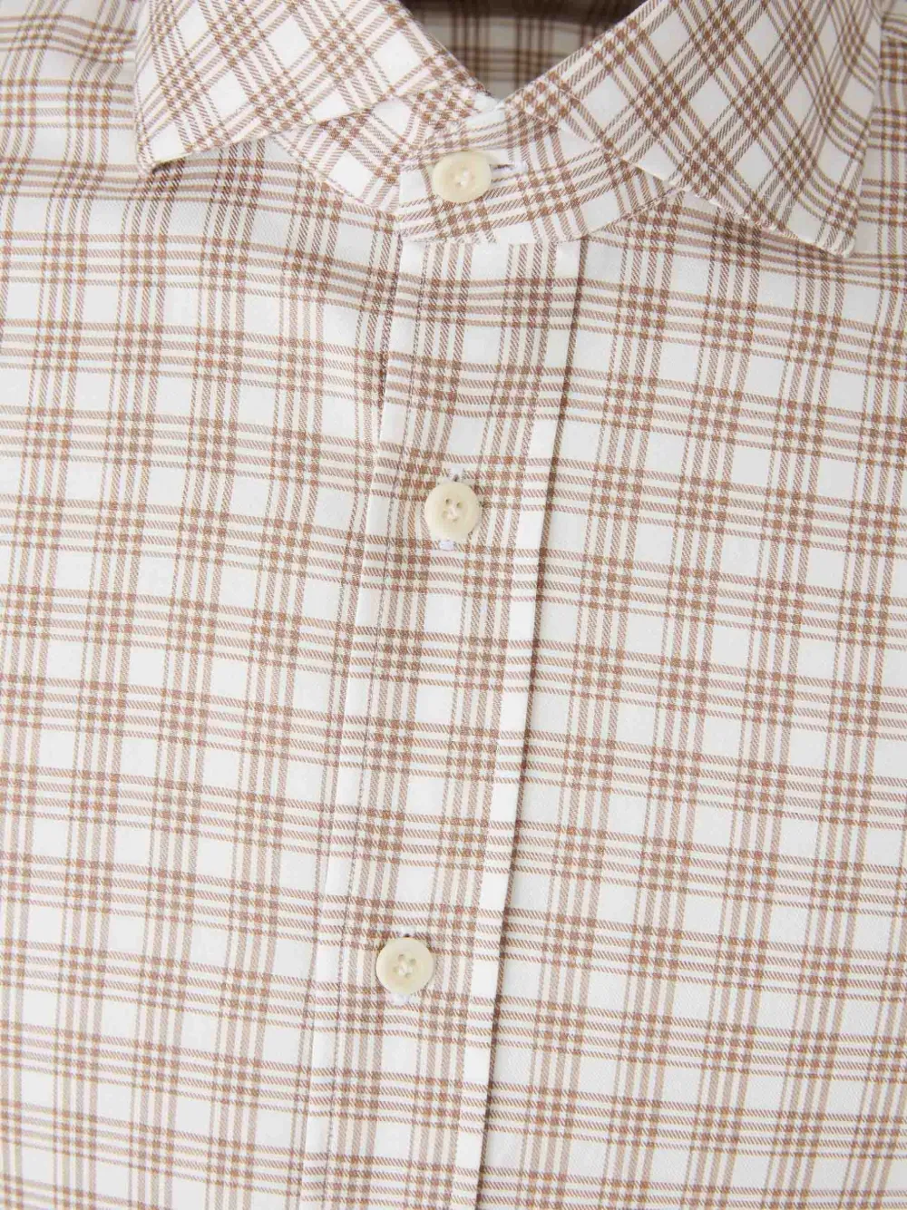  Atelier Munro Buttoned Patterned Dress Shirt - Neutrals 