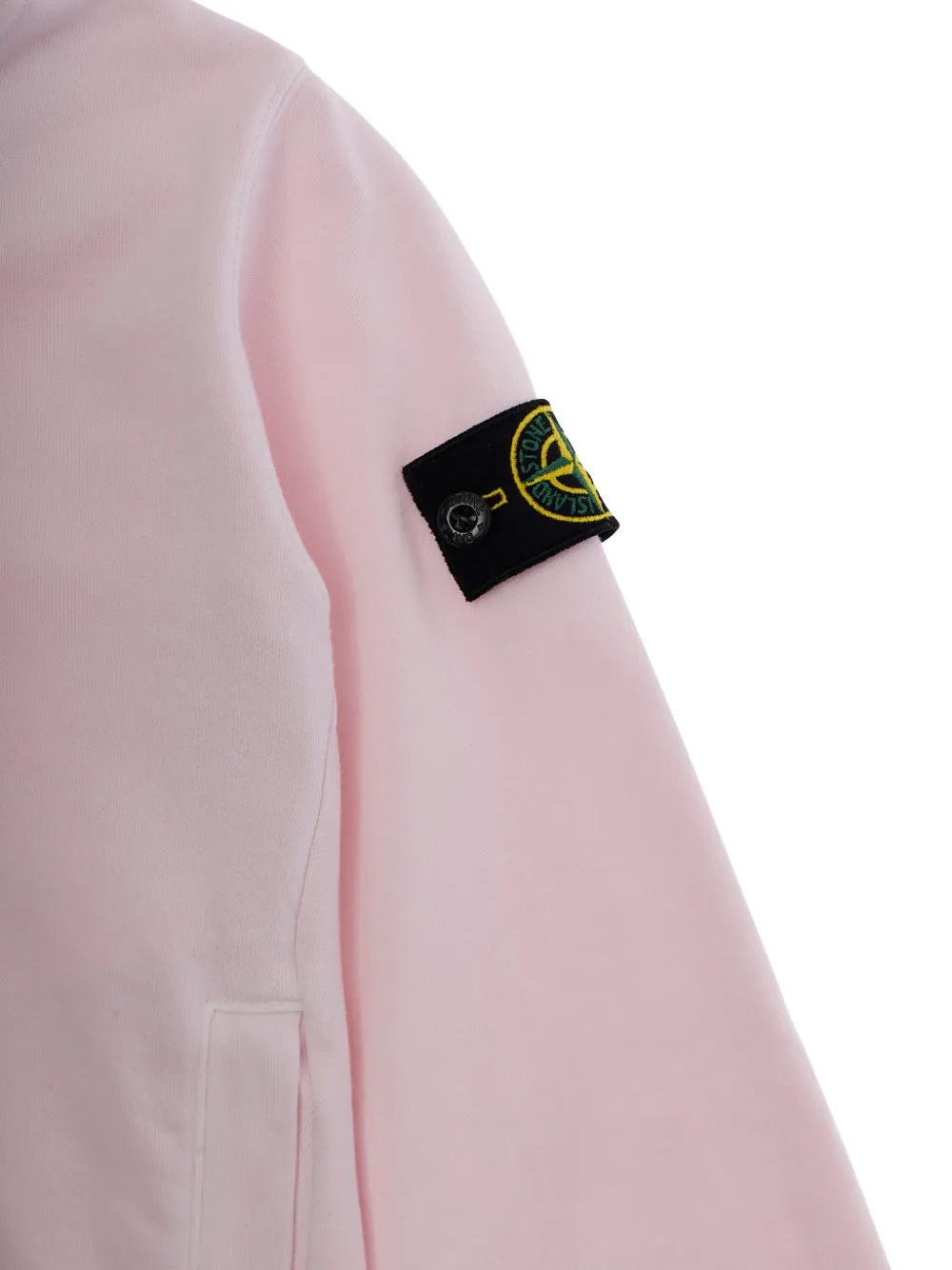 Stone Island Junior Hoodie met patch Roze