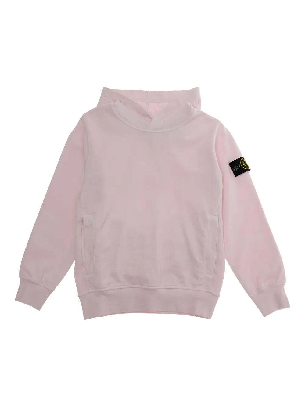 Stone Island Junior Compass-patch hoodie - Rosa