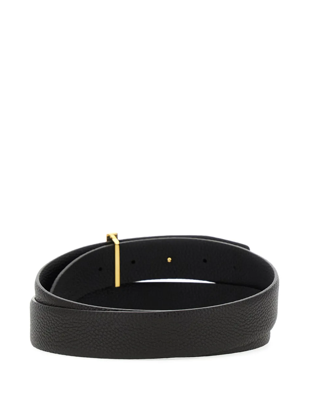 TOM FORD t-buckle leather belt - Zwart