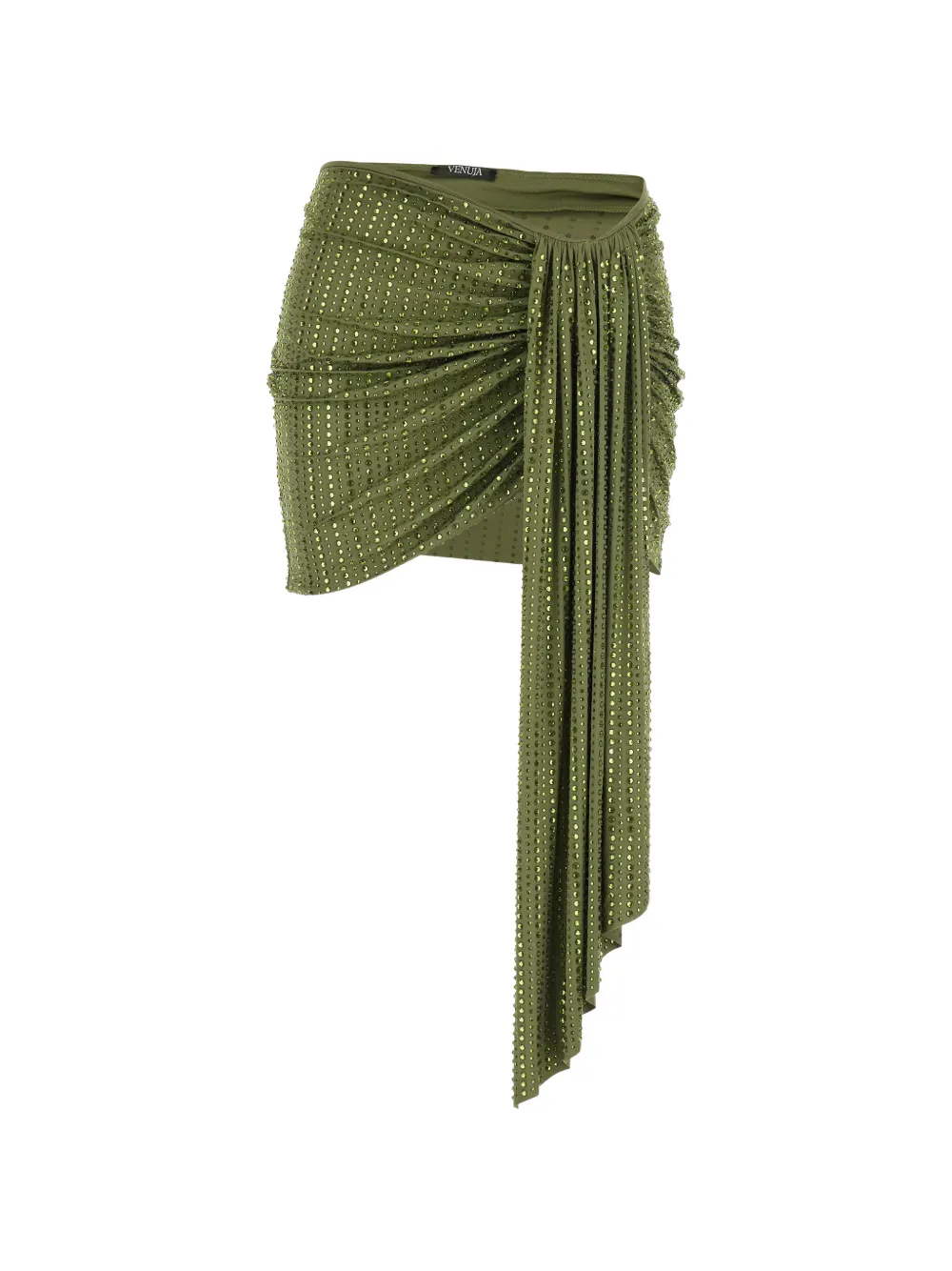 VENUJA rhinestone-embellished skirt - Verde
