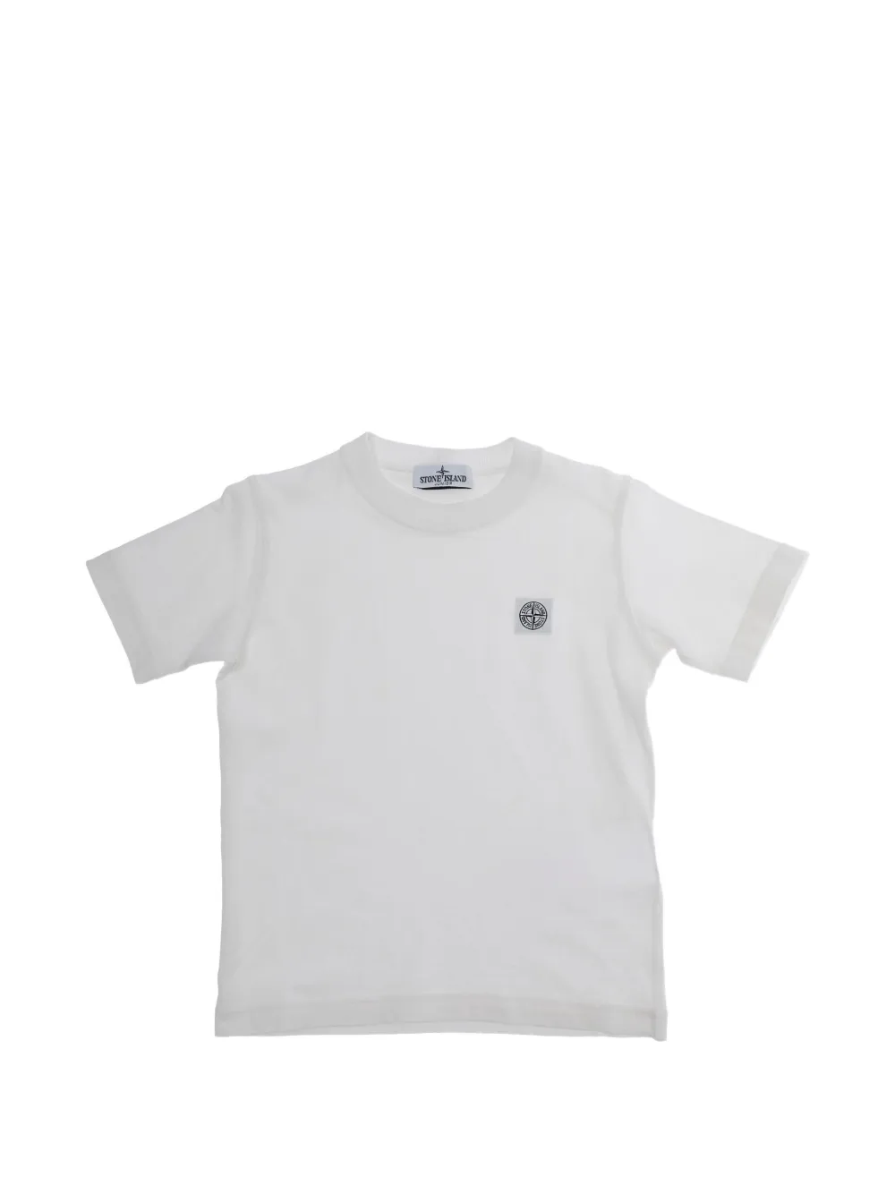 Stone Island Junior logo-patch T-shirt - Bianco