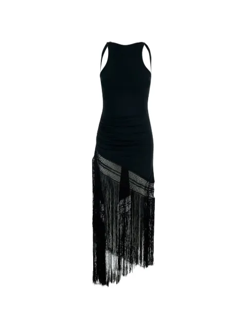 THE ANDAMANE Marisol fringe-trimmed maxi dress