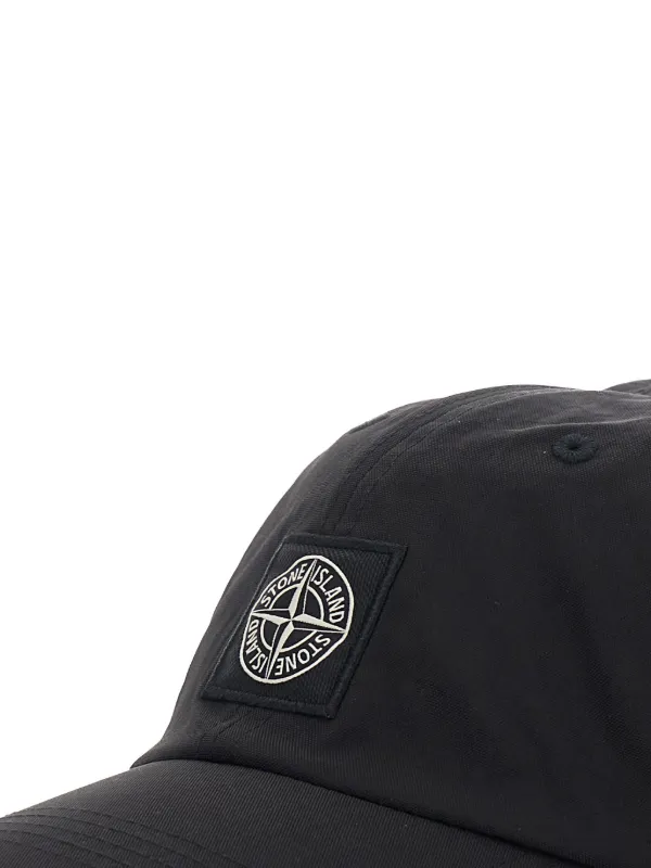 Stone Island Compass-patch Baseball Cap | Black | FARFETCH GE