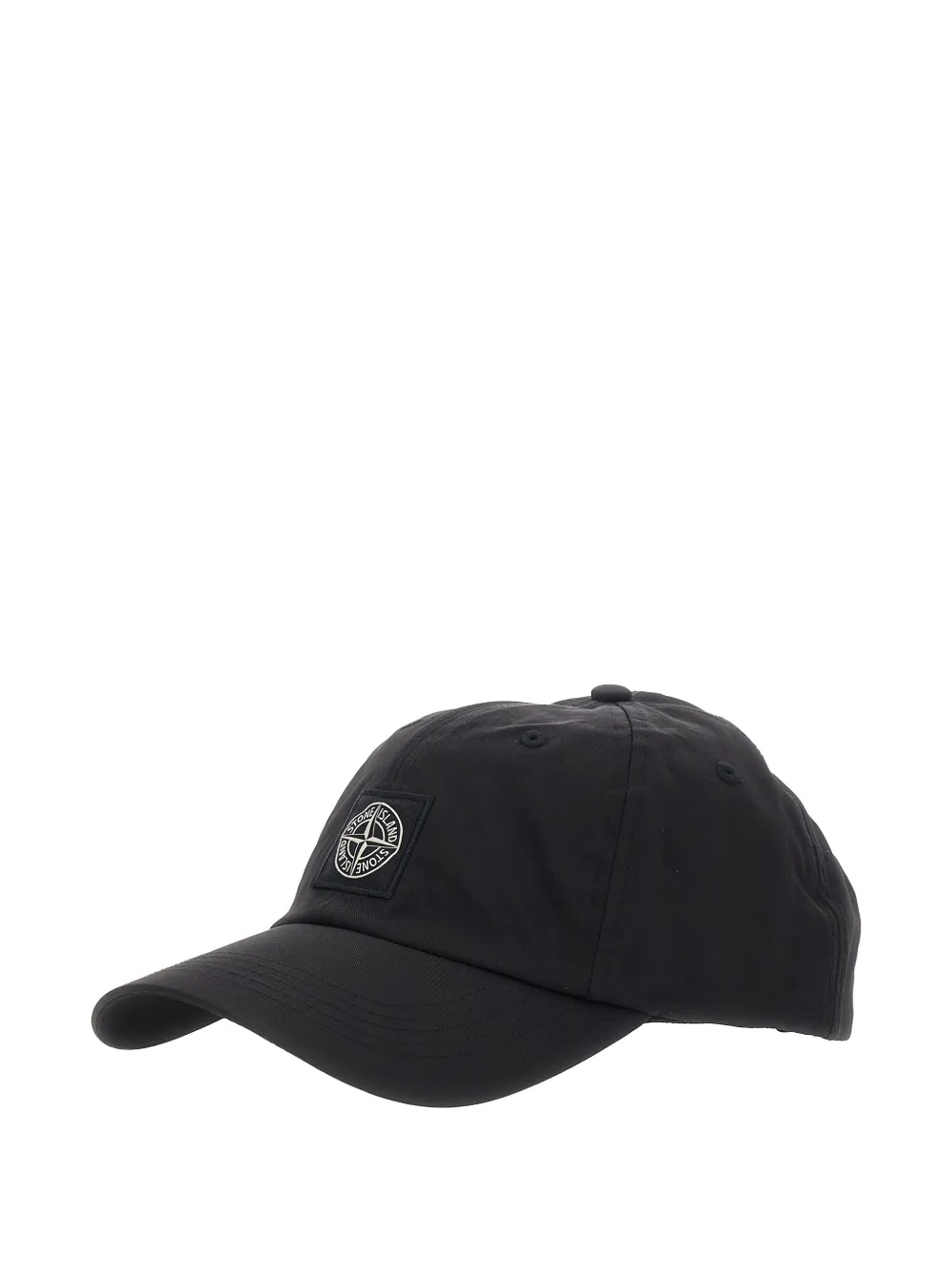 Stone Island logo-patch baseball cap - Nero