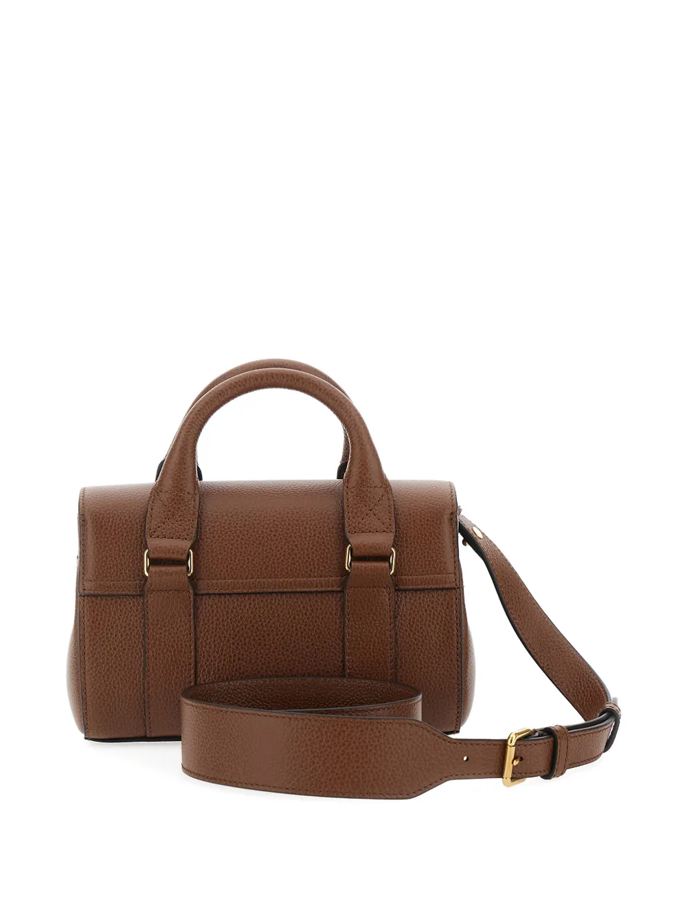Mulberry Mini Bayswater Leather Tote Bag In Brown