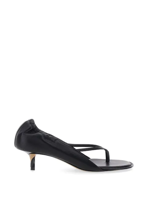 Jacquemus gathered leather sandals