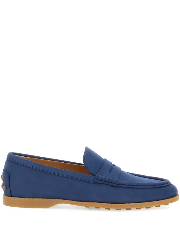 Tod\'s Blue Leather Penny Loafers Tods Light Blue Leather Penny Loafers Size 8.5 | eBay main image 3