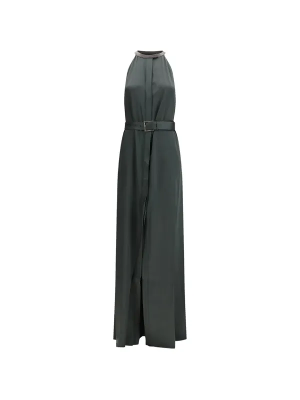 tom ford maxi dress TOM FORD Plunging Cowl-Neck Sleeveless Maxi Dress